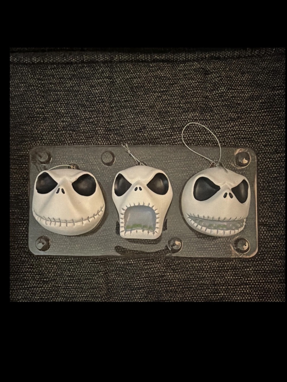 NECA Vintage Disney Nightmare Before Christmas Jack Skellington Hanging Heads 7"